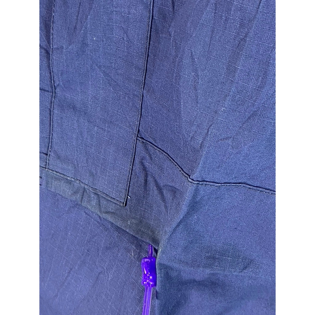 VINTAGE Men's Navy Military Combat Cargo Tie-Hem Trousers SZ 3XL-Long