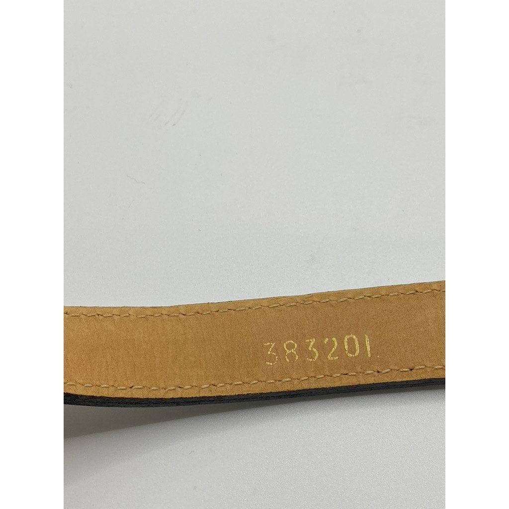 STREETS AHEAD Women's Cream Leather Single Prong Horsebit Belt OS