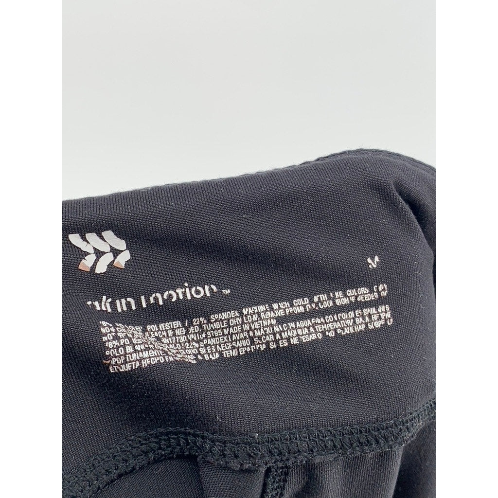 ALL IN MOTION Women's Black Solid Active Leggings SZ M