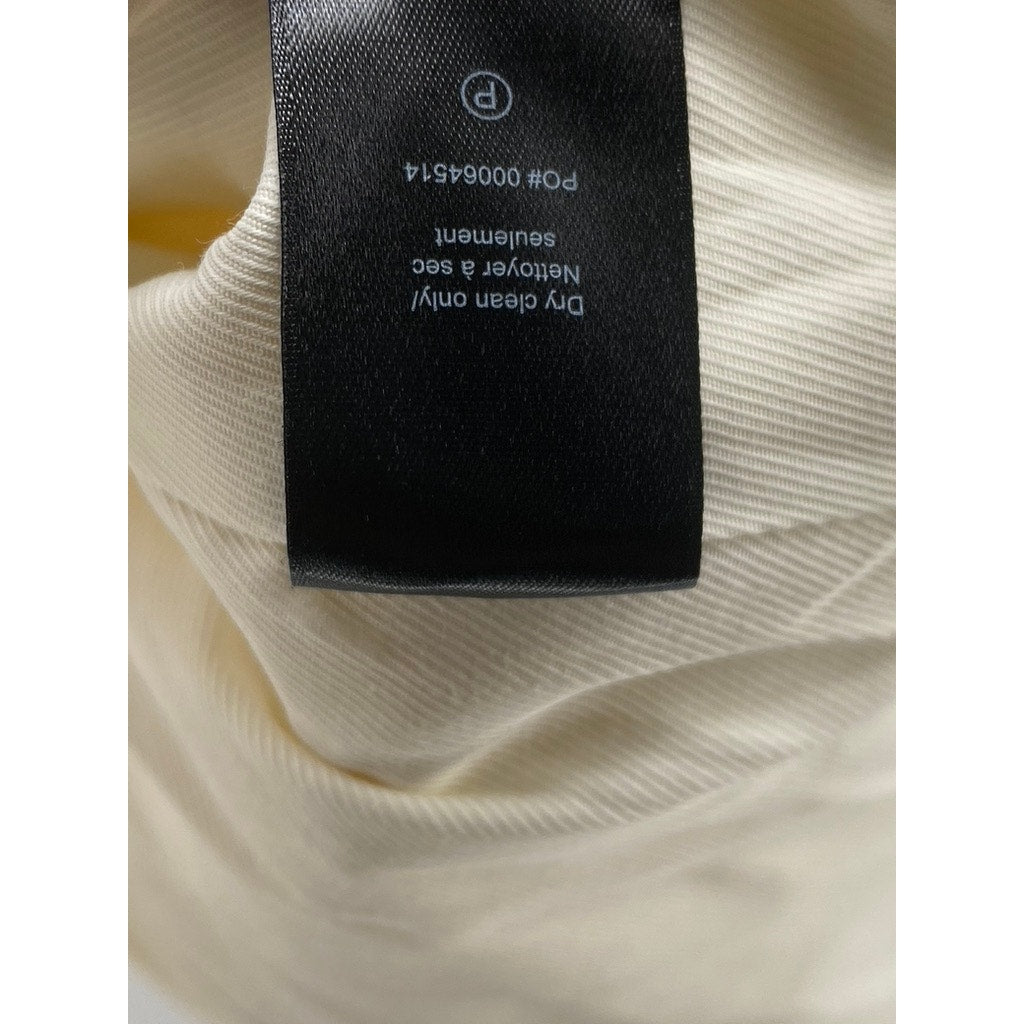 RAG & BONE Women's Beige Virgin Wool-Blend Notch Collar Long Sleeve Blazer SZ 2