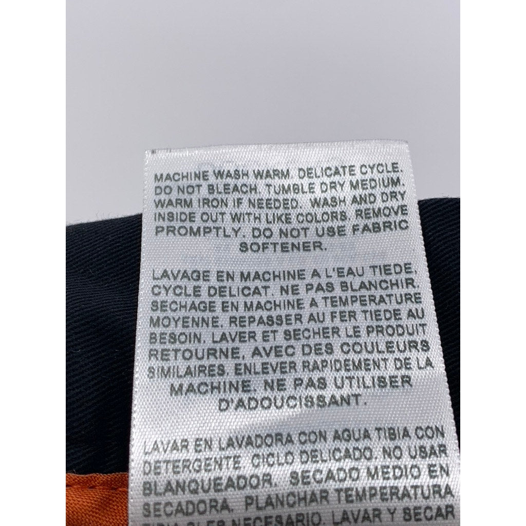 DOCKERS Men's Black Tapered Solid Flat Front D3 Pants 36X30