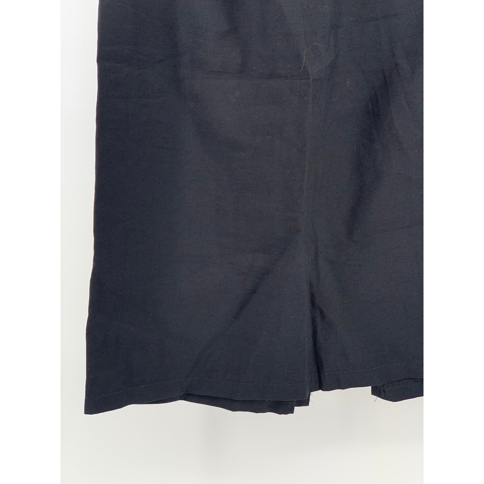 PAPAYA Women's Black Pull-On Relaxed Fit Ruffle-Waist Straight Skirt SZ S