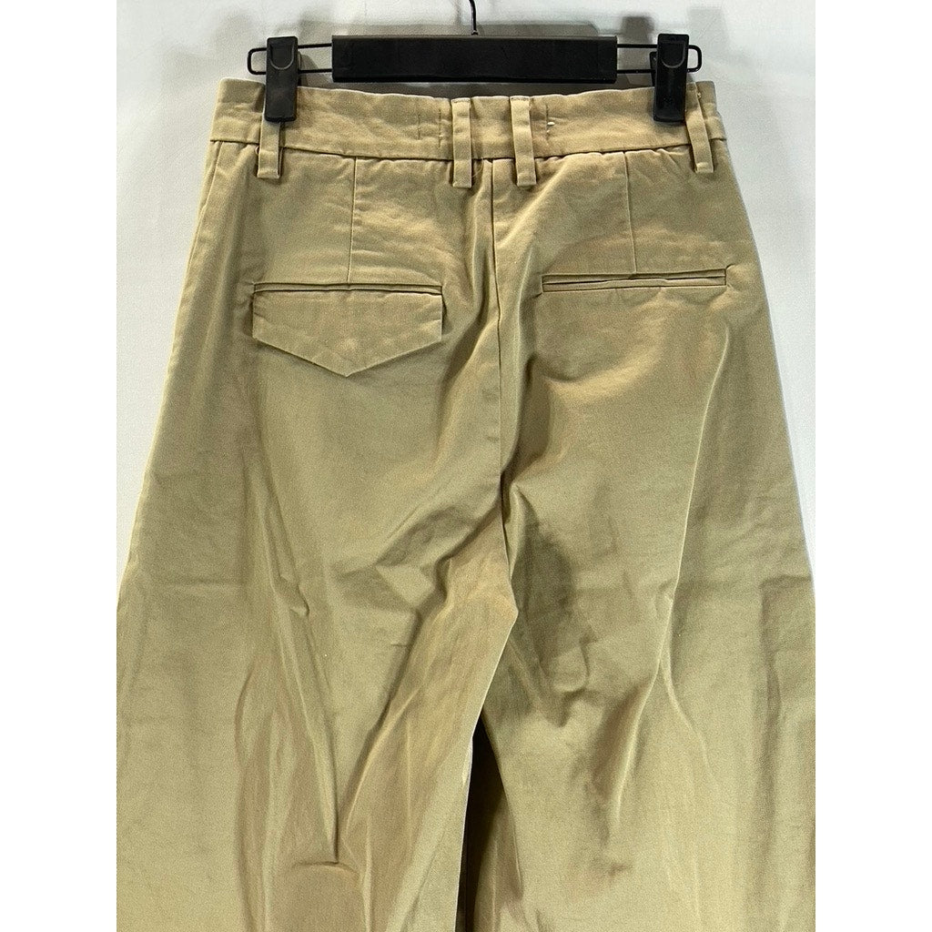 TOMORROW Women's Camel Ellen Wide-Leg High-Rise Pant SZ 25
