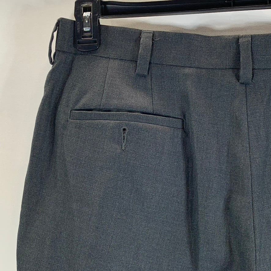 JOHN HENRY Men's Heather Charcoal Classic Fit Flat Front Trouser Pants SZ 36x30