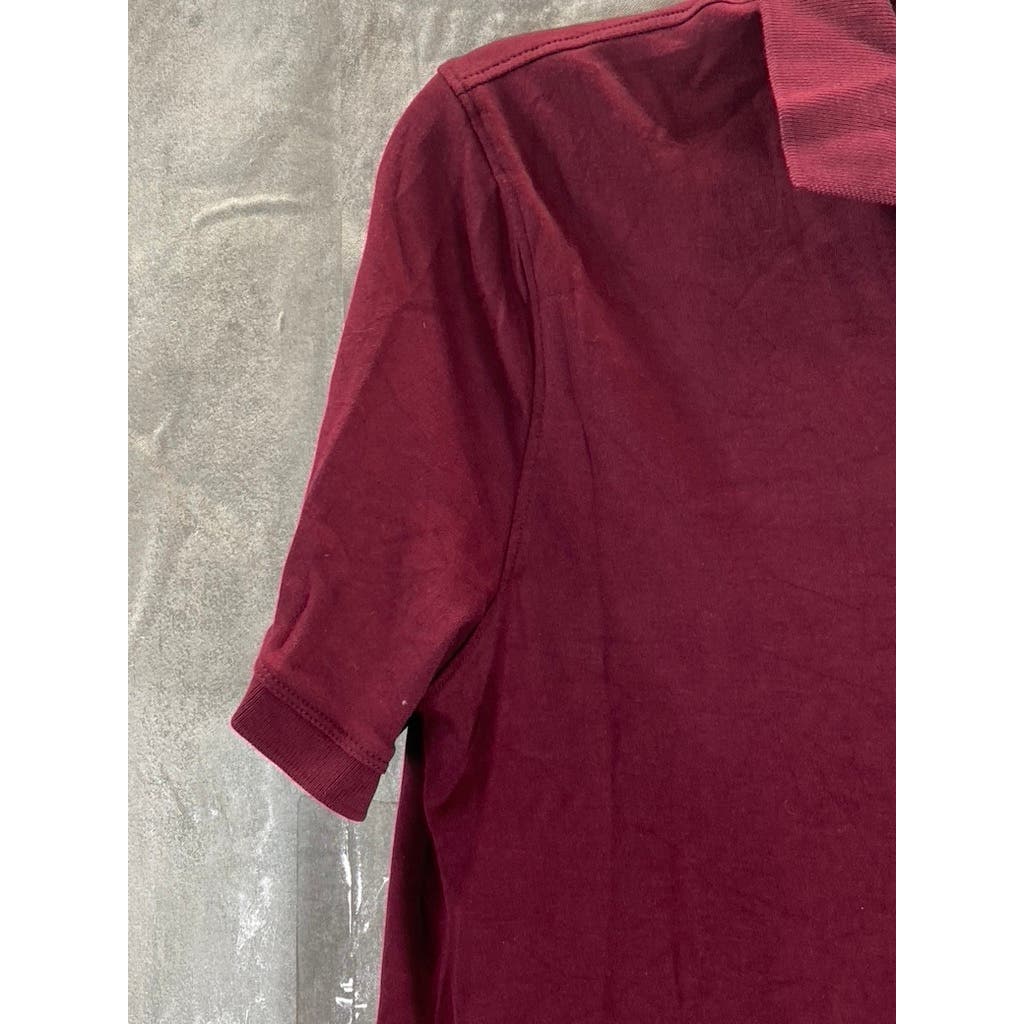 BANANA REPUBLIC Men's Tall California Burgundy Slim-Fit Dress Polo SZ M/T