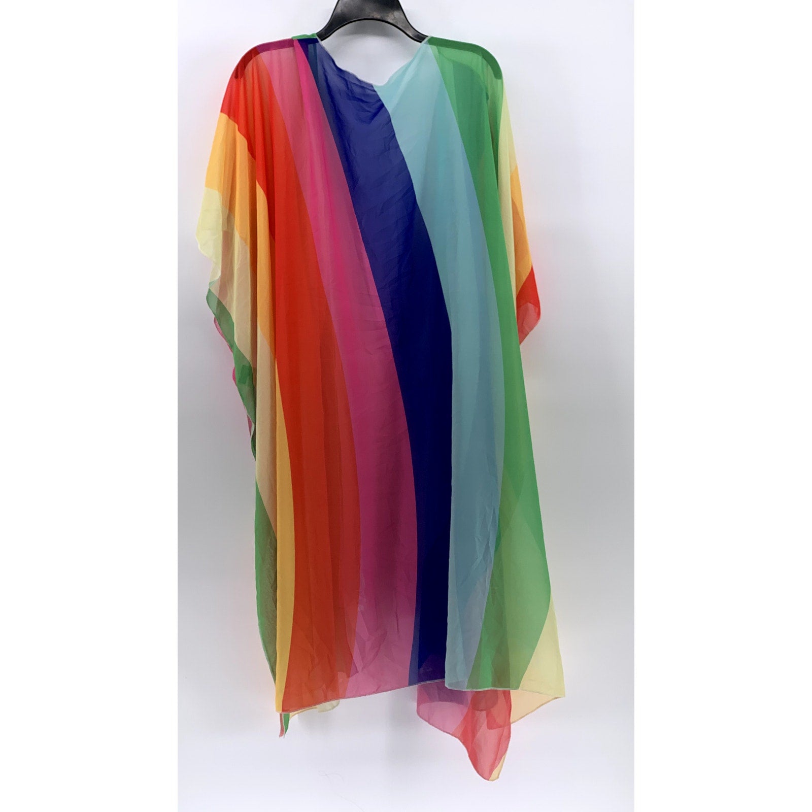 HIBLUCO Women's Multicolor Sheer Kimono SZ OS