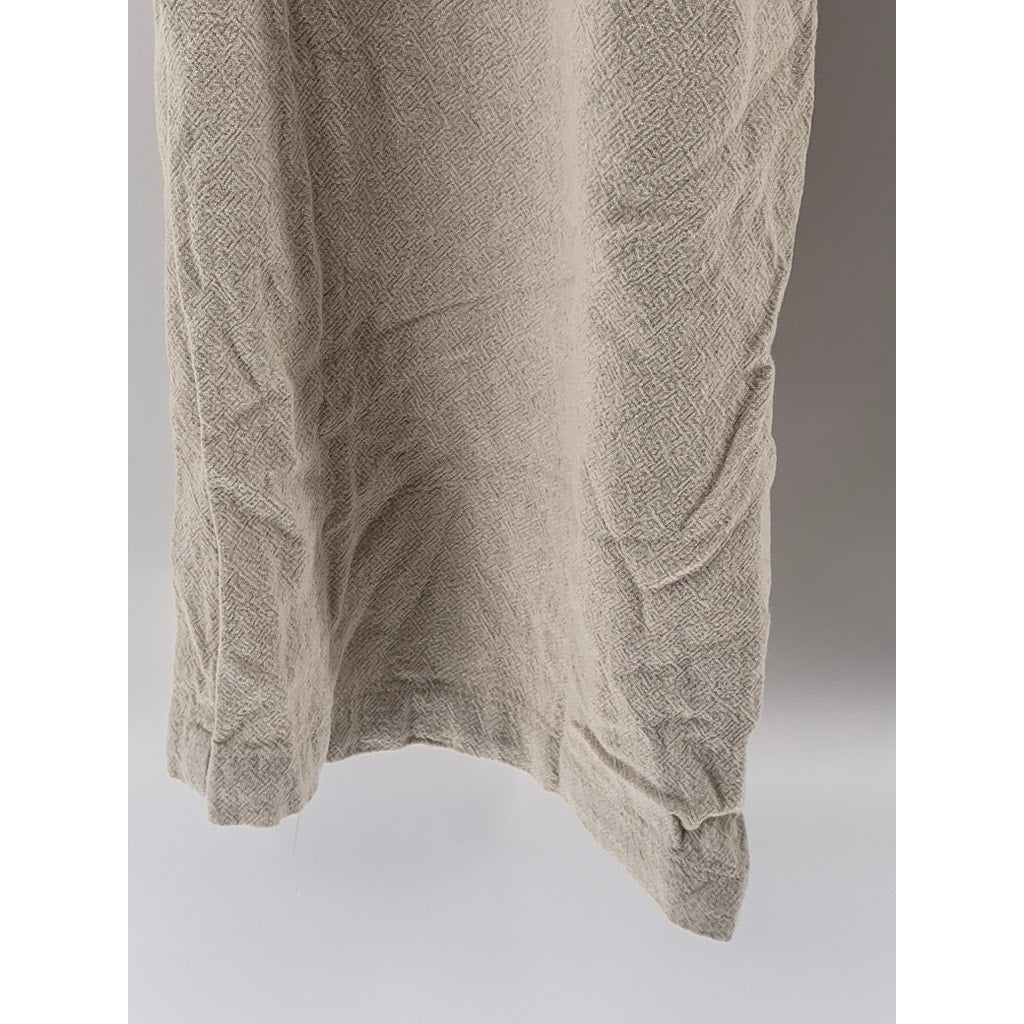 ASOS DESIGN Women's Beige Linen-Blend Pleated Wide-Leg High-Rise Pant SZ 10