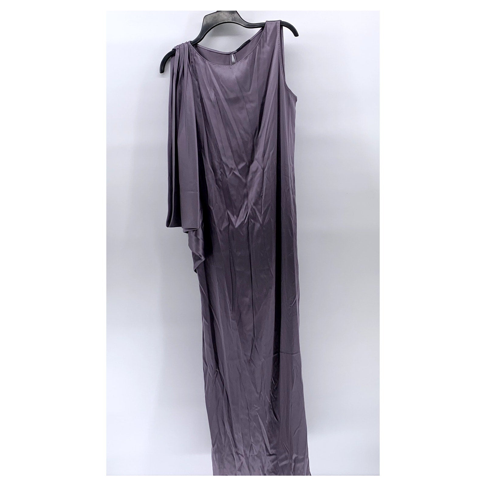 ELIE TAHARI Women's Lilac Crewneck Cape Sleeve Anabelle Maxi Dress SZ 6
