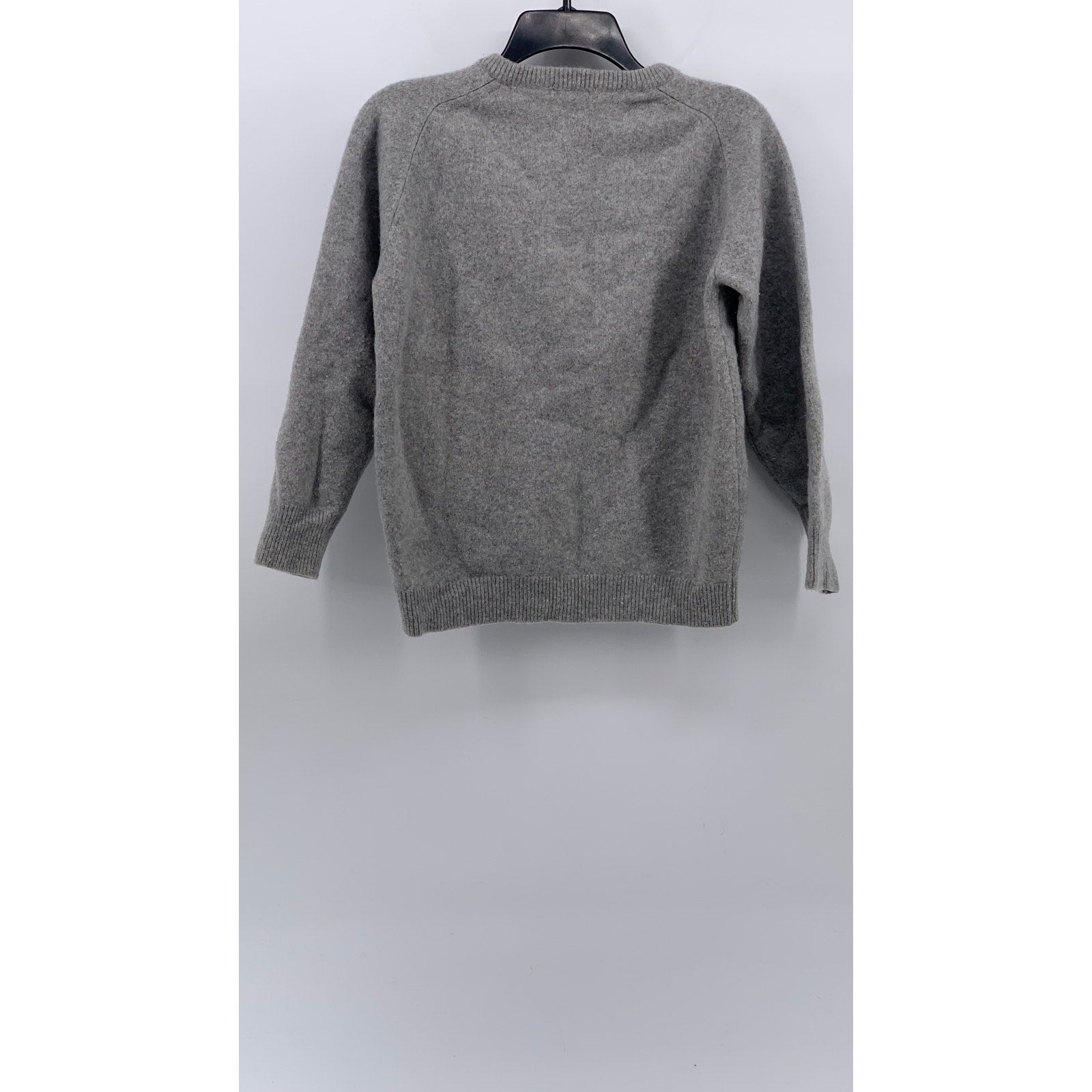 BRANDY MELVILLE Women's Heather Gray Wool V-Neck Long Sleeve Sweater SZ OS