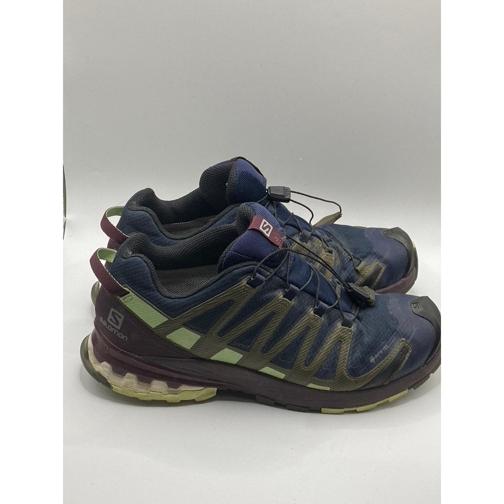 SALOMON Women’s Blue-Green XA Pro 3D Gore-Tex Bungee Lace-Up Active Sneakers SZ9