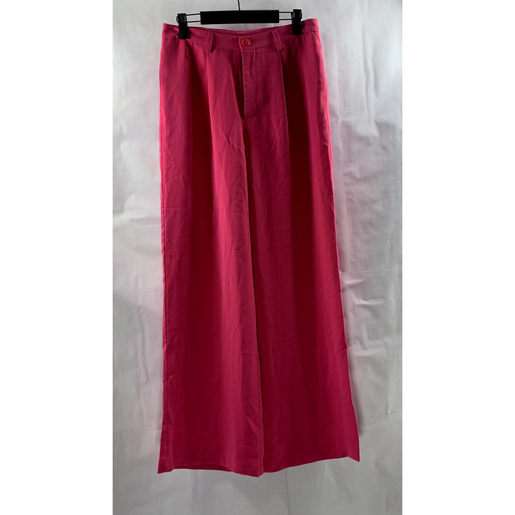 FOREVER 21 Women’s Fuchsia Long Wide-Leg Pant SZ L