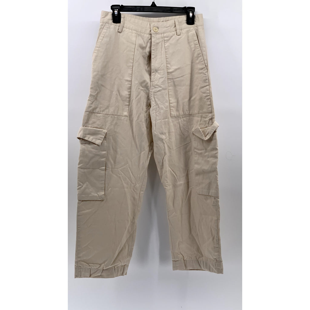 ZARA Men's Beige Straight-Leg Cargo Pants SZ 29