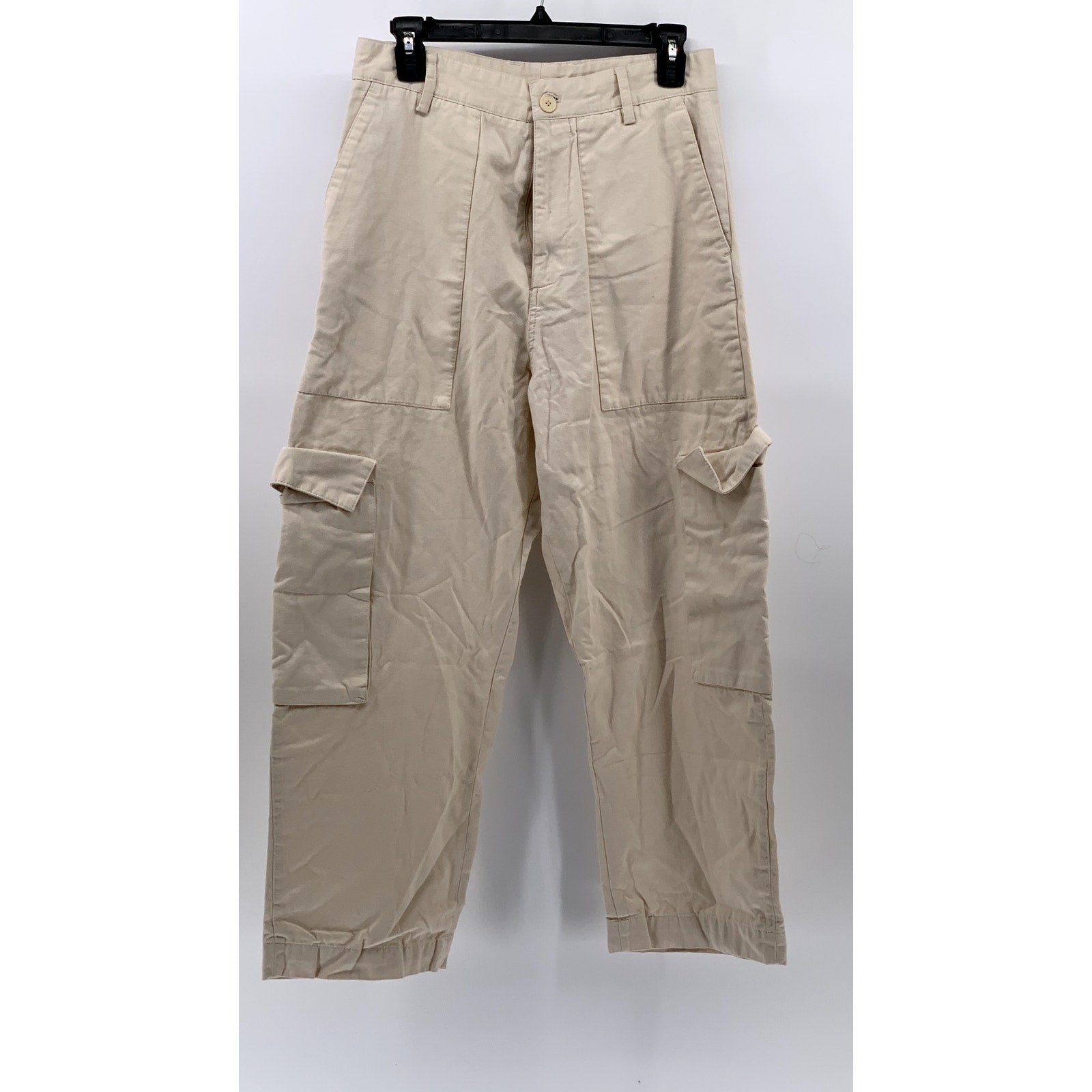 ZARA Men's Beige Straight-Leg Cargo Pants SZ 29