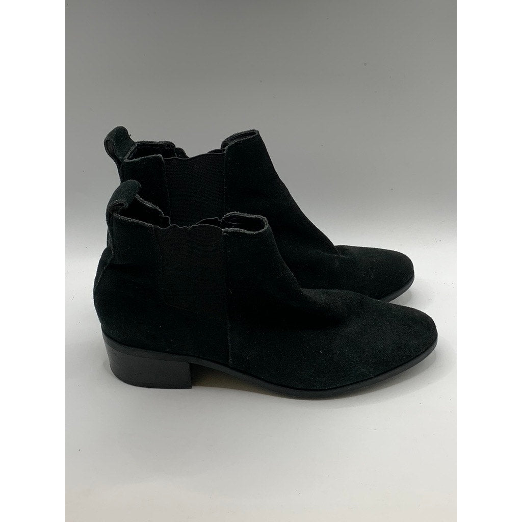 STEVE MADDEN Women's Black Suede Dover Ankle Boots SZ 6.5