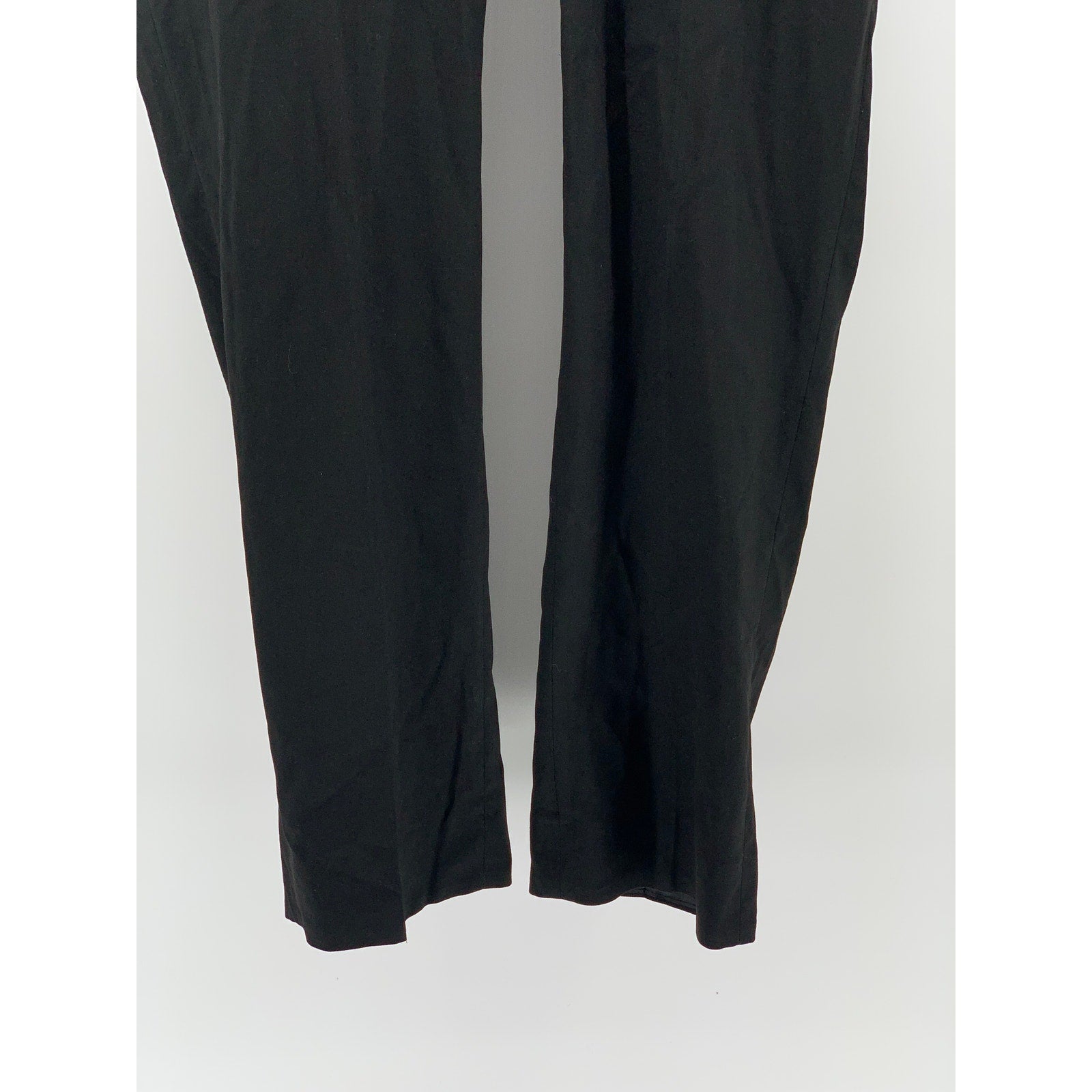 CALVIN KLEIN Men's Black Solid Slim-Leg Regular-Fit Flat Front Pants SZ 36X30