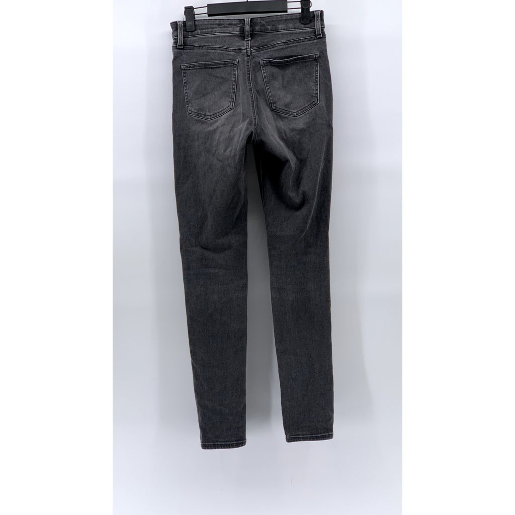 UNIQLO JEANS Women's Black Denim Ultra-Stretch High-Rise Skinny-Leg Jeans SZ 26