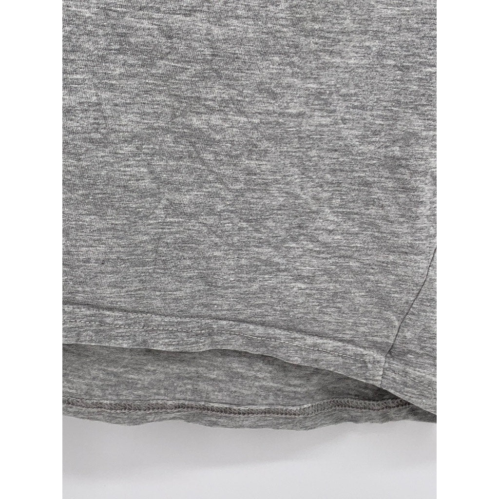 DIVIDED By H&M Women's Gray Straight-Neck Spaghetti Strap Cropped Tank Top SZ M