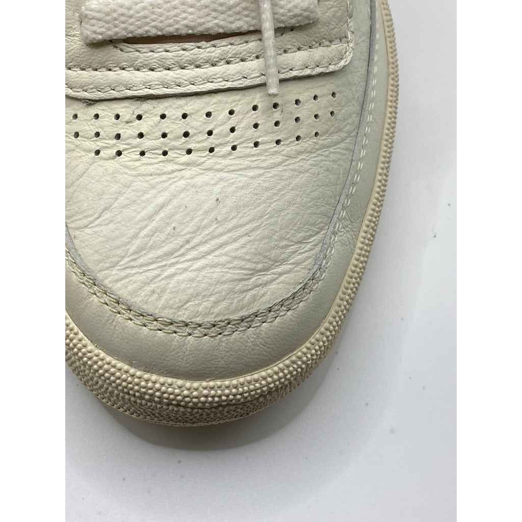 REEBOK Women's Chalk-Blue Classic Club C 85 Vintage Lace-Up Sneakers SZ 6.5