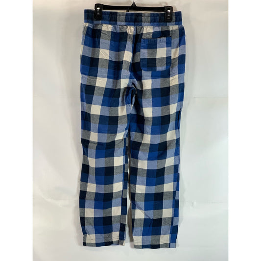 ABERCROMBIE & FITCH Men's Dark Blue Plaid Pull-On Flannel Pajama Pants SZ XS