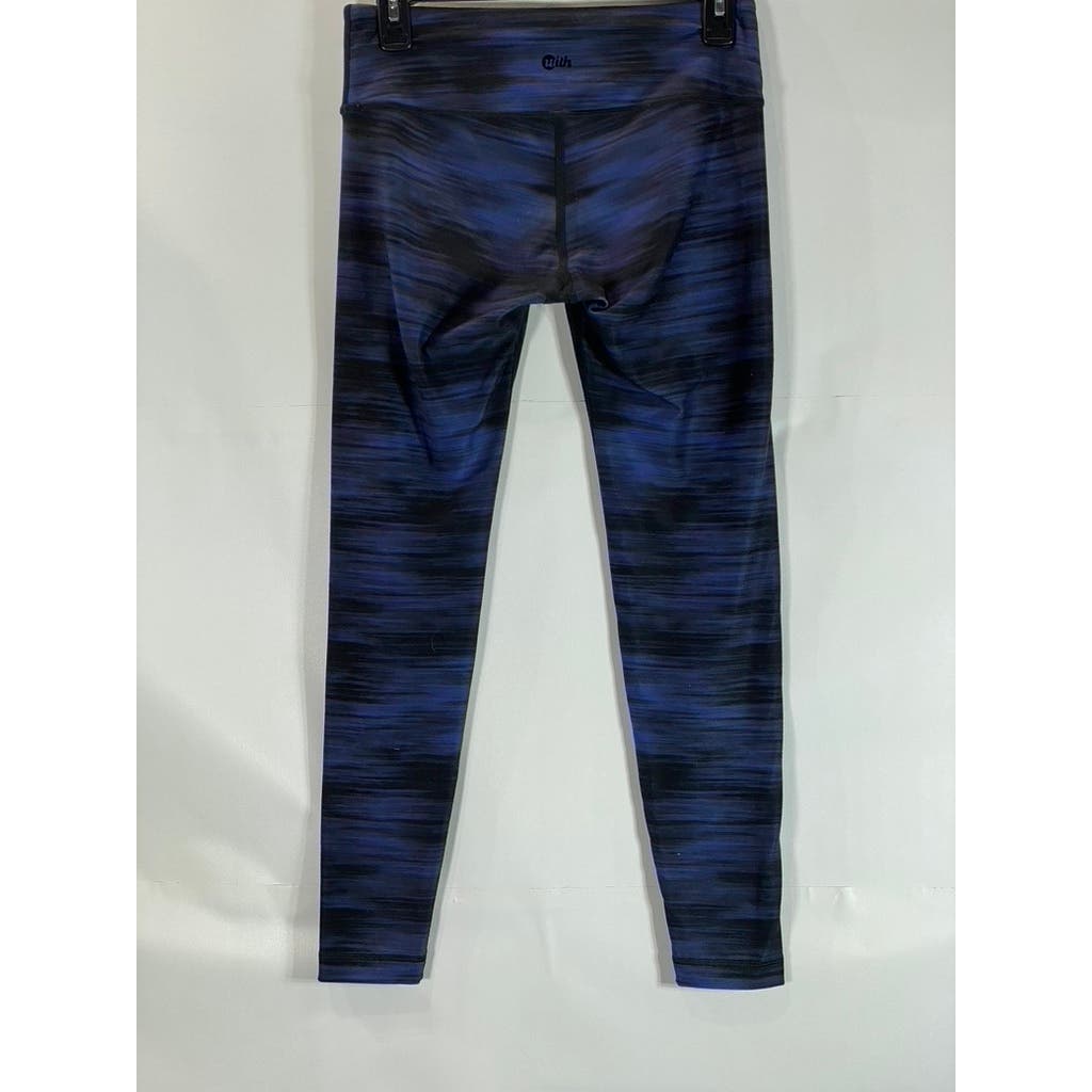 WITH EQUINOX Women's Blue Printed Pull-On Stretch Leggings SZ M