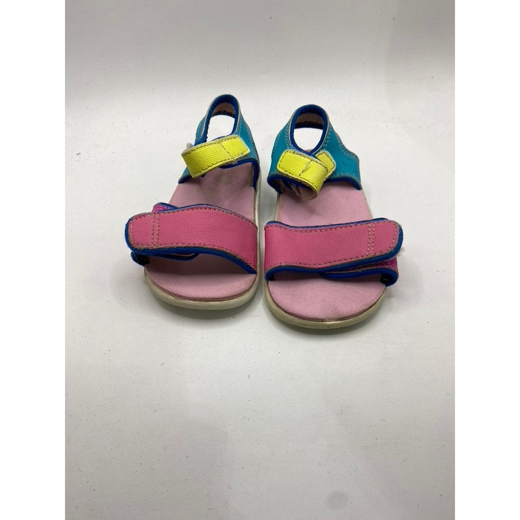 SEE KAI RUN Toddler Girls' Multi-Color Open-Toe Lightweight Sandals SZ 6