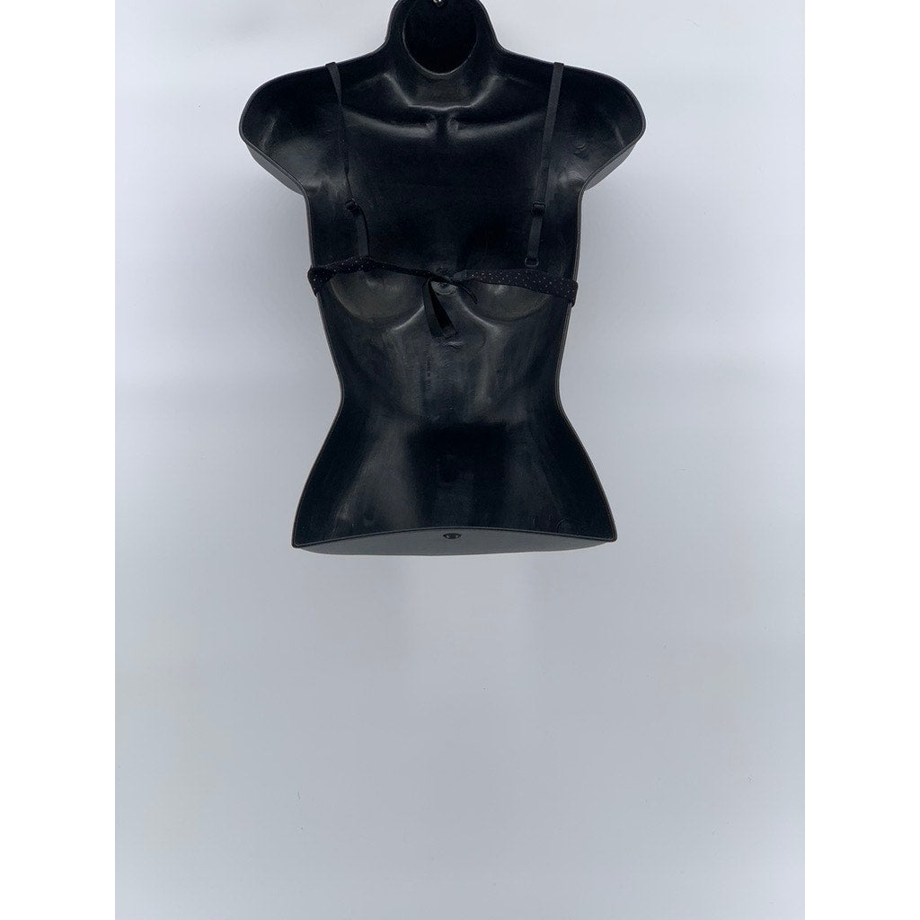 SECRET POSESSIONS Women’s Black MicroDot Adjustable Strap Bra SZ L