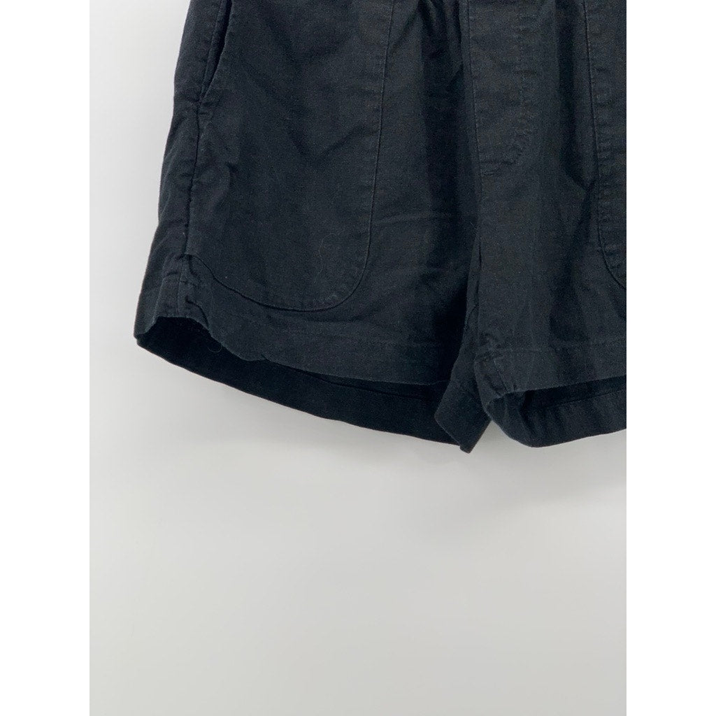 BANANA REPUBLIC Women's Black Petite Linen Blend Shorts SZ XS/P