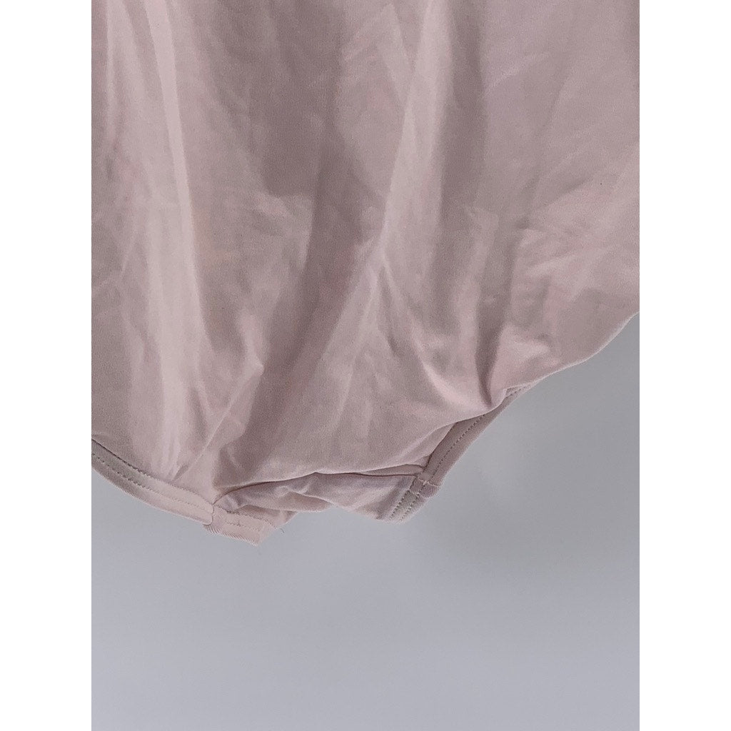 CALVIN KLEIN Women's Light Pink Ruched One-Piece Swimsuit SZ 8