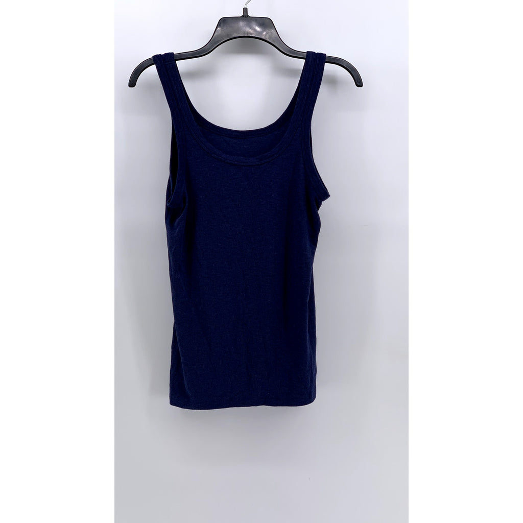 AERIE Women's Navy Ribbed Casual Tank Top SZ L