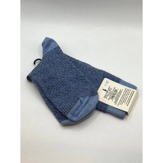 B.ELLA Women's Light Blue Knit Cotton-Blend Odette Knee Socks SZ OS