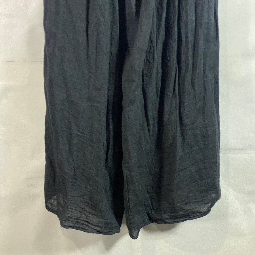 UNBRANDED Women's Black Sleeveless Plunge V-Neck Jumpsuit SZ M