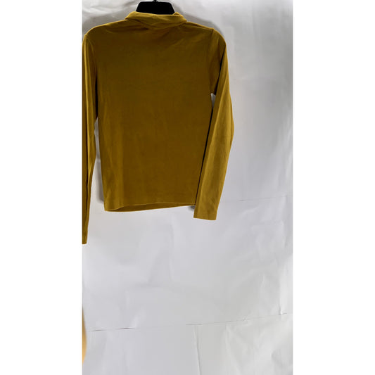 UNIQLO Women's Carmel Brown Heattech Turtleneck Long Sleeve Top SZ XS