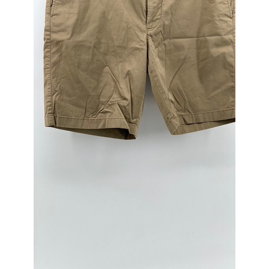 J.CREW Men's Tan Regular-Fit Stretch 9" Chino Shorts SZ 35
