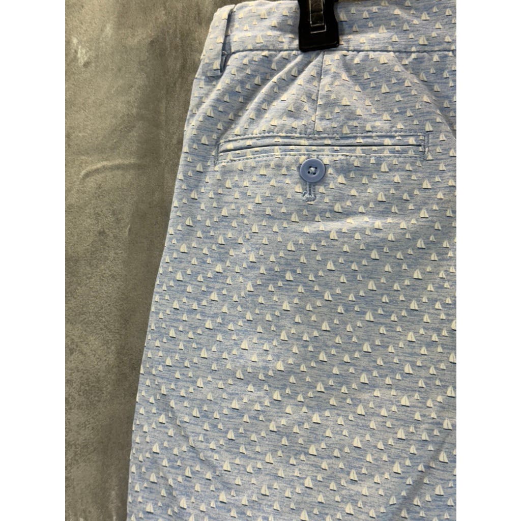 VINEYARD VINES Men's Light Blue Sailboat Print Performance Breaker Shorts SZ 32