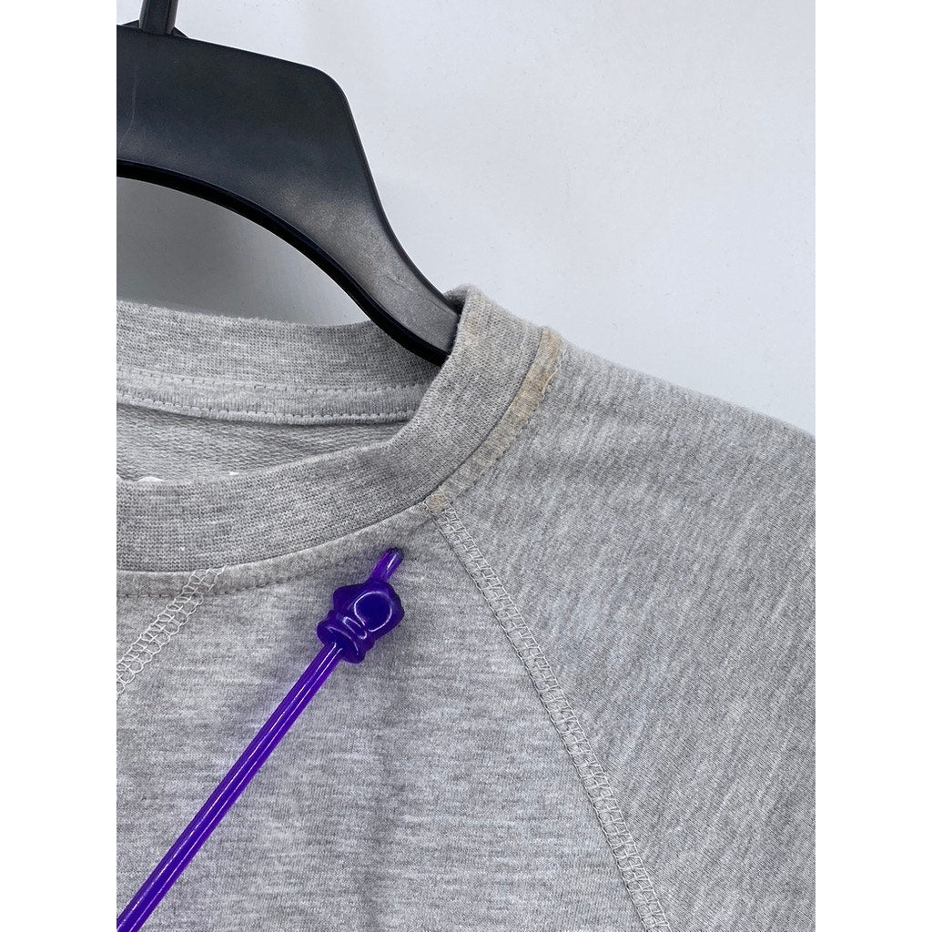 GOOGLE Women's Gray Crewneck Long Sleeve Women Labs Logo Sweatshirt SZ M