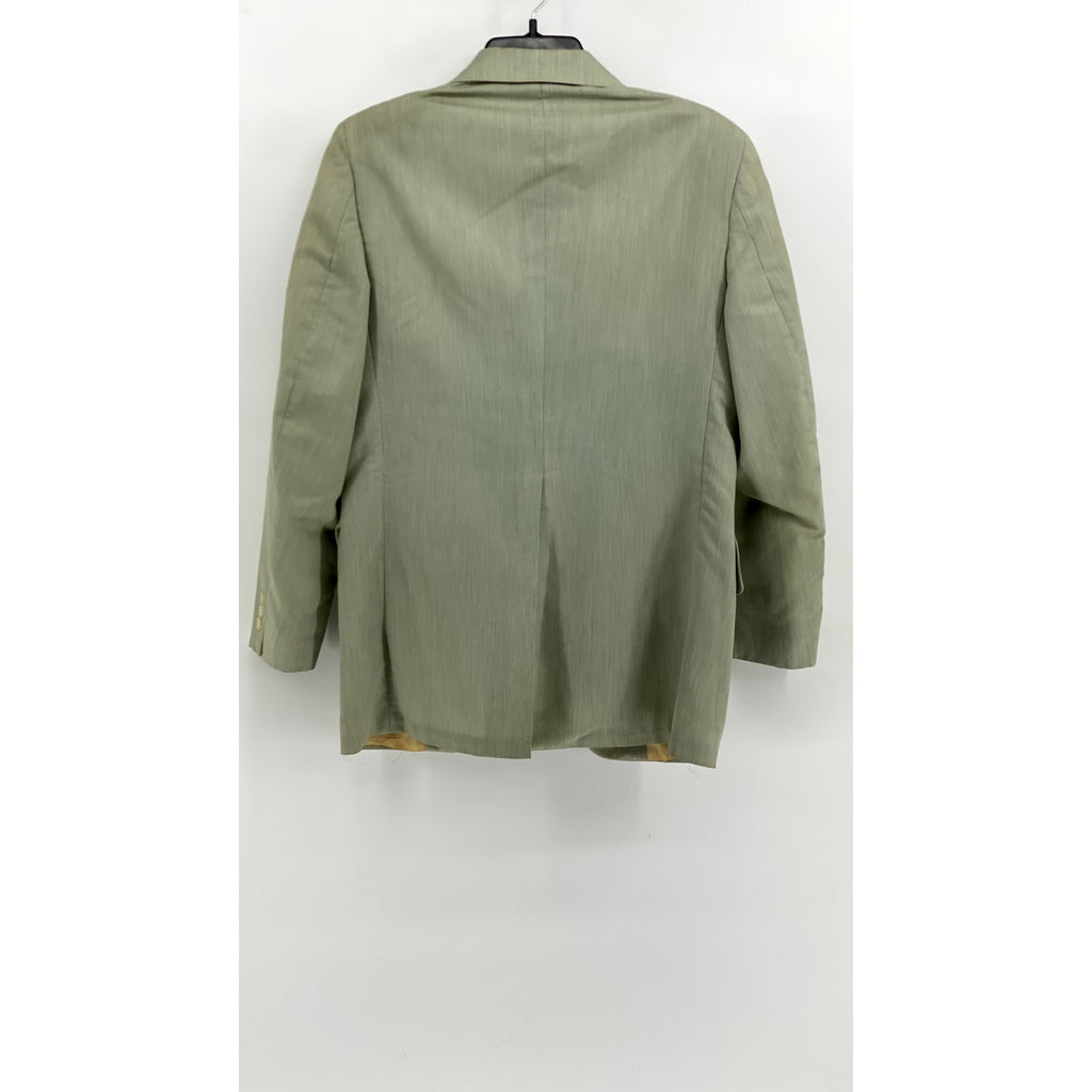 VAUGHN AT SATHER GATE Men's Vintage Green Two-Button Blazer SZ S