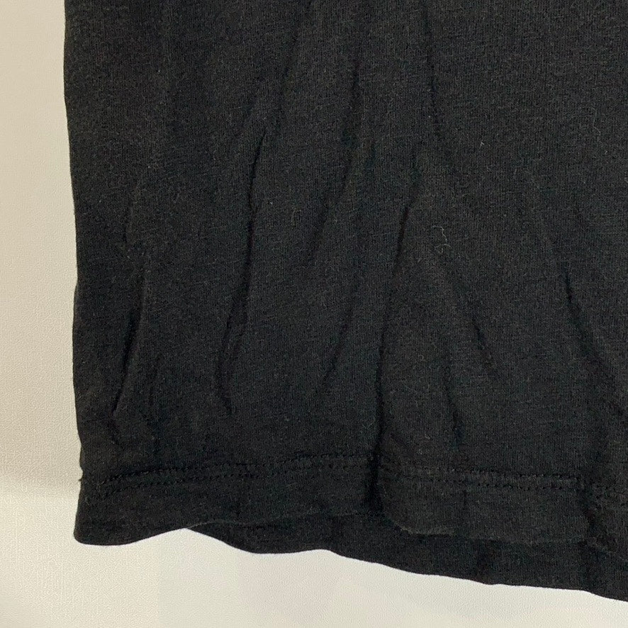 MARINE LAYER Women's Black Solid Classic Crewneck Short Sleeve Top SZ M