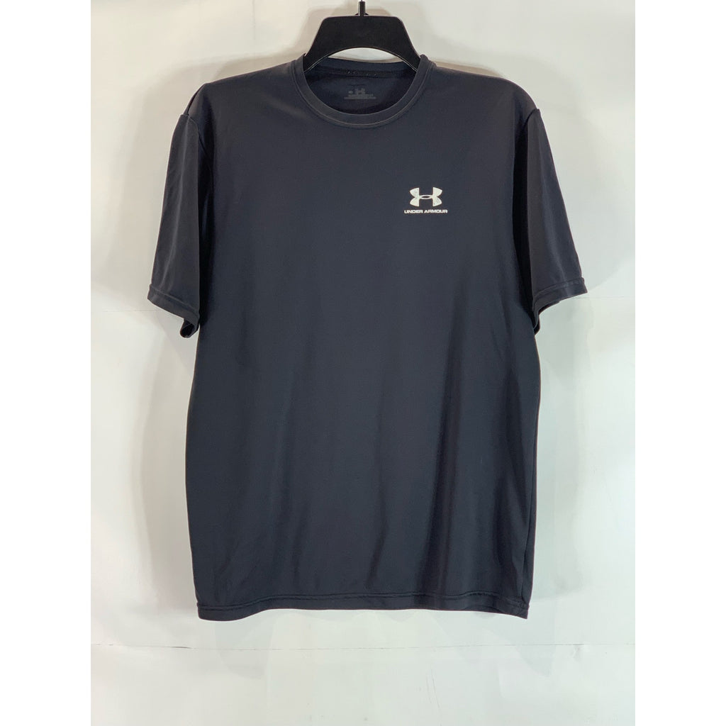 UNDER ARMOUR Men's Black Crewneck Short Sleeve Active T-Shirt SZ M