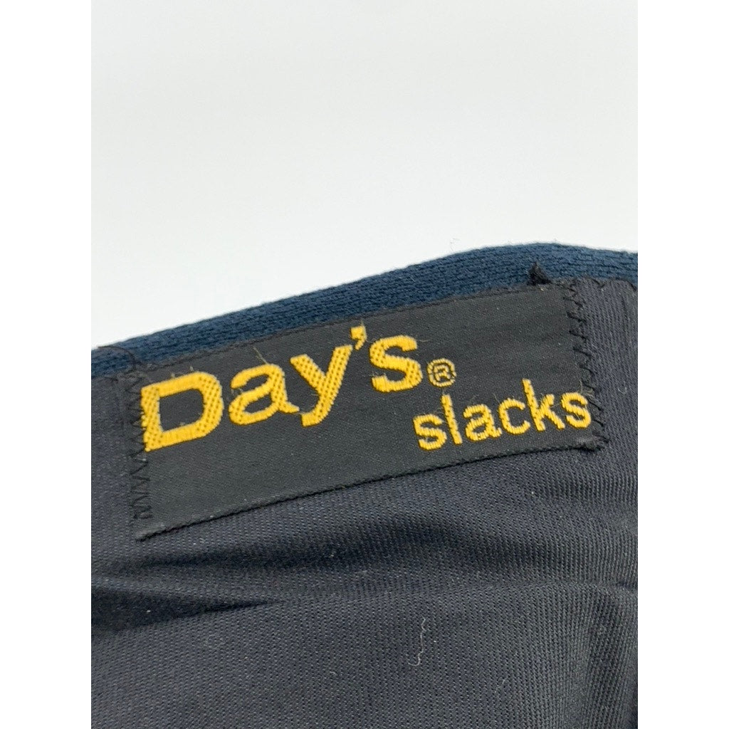 DAY'S SLACKS Men's Navy Vintage Slim-Leg Chino Pants SZ 32