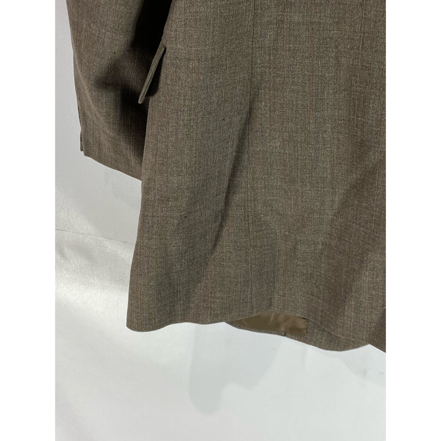 OLEG CASSINI Men's Brown Vintage Two-Button Notch Lapel Blazer SZ 44R