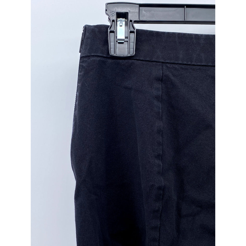 EVERLANE Women's Black Pocketless Slim-Leg Regular-Fit Ankle Pant SZ 4