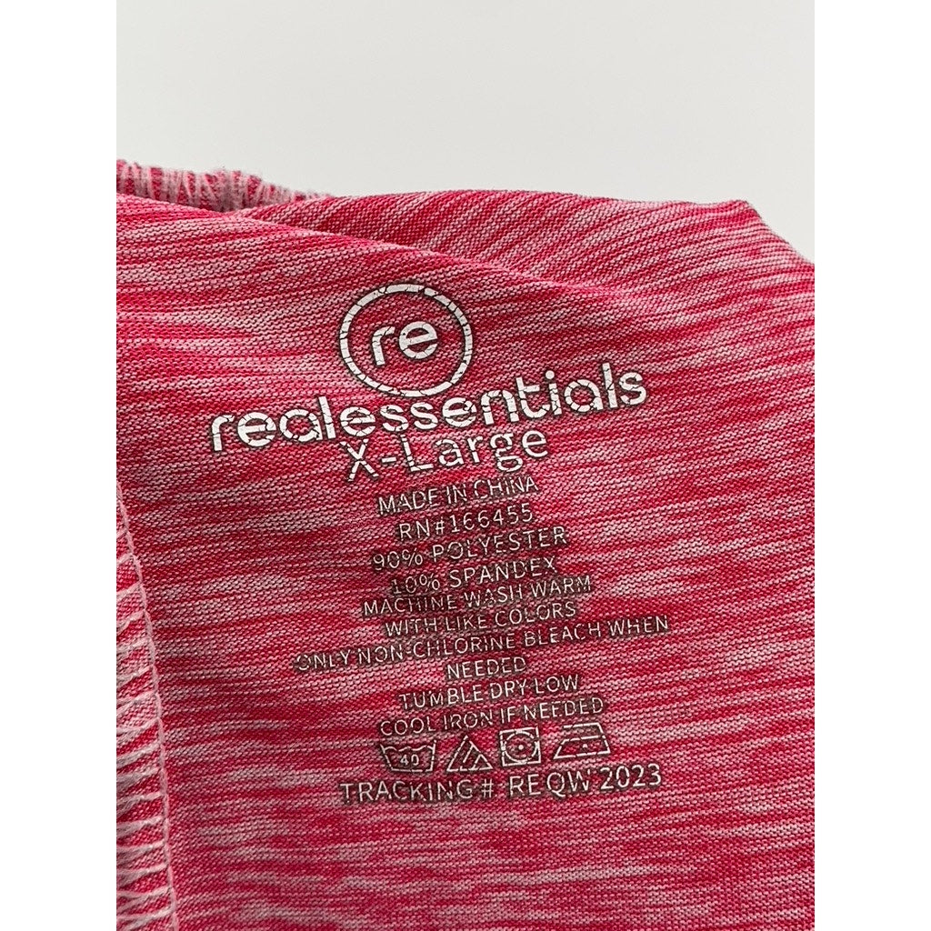 REAL ESSENTIALS Women's Pink Casual Shorts SZ XL