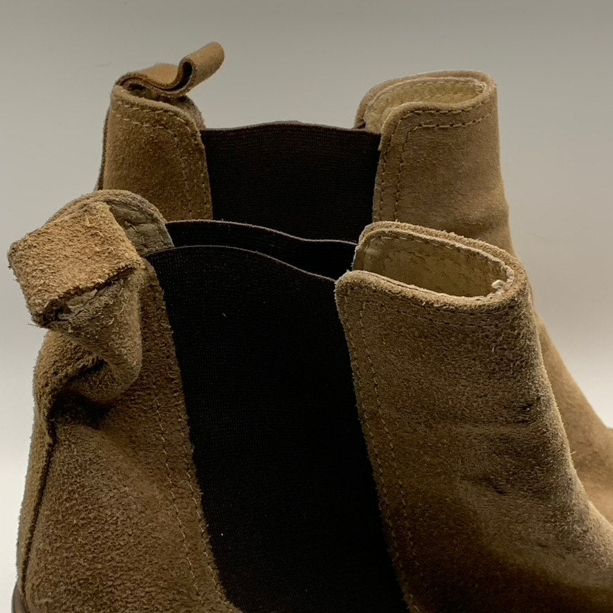 UNBRANDED Women's Brown Suede Round Toe Block Heel Ankle Bootie SZ 40 US 9