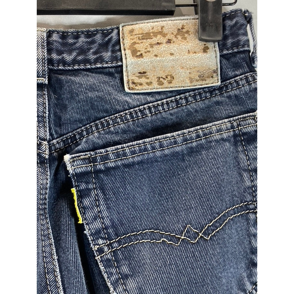 HARLEM WALKER ORIGINAL JOKER Women's Dark Blue Vintage Straight Leg Jean SZ 36/S