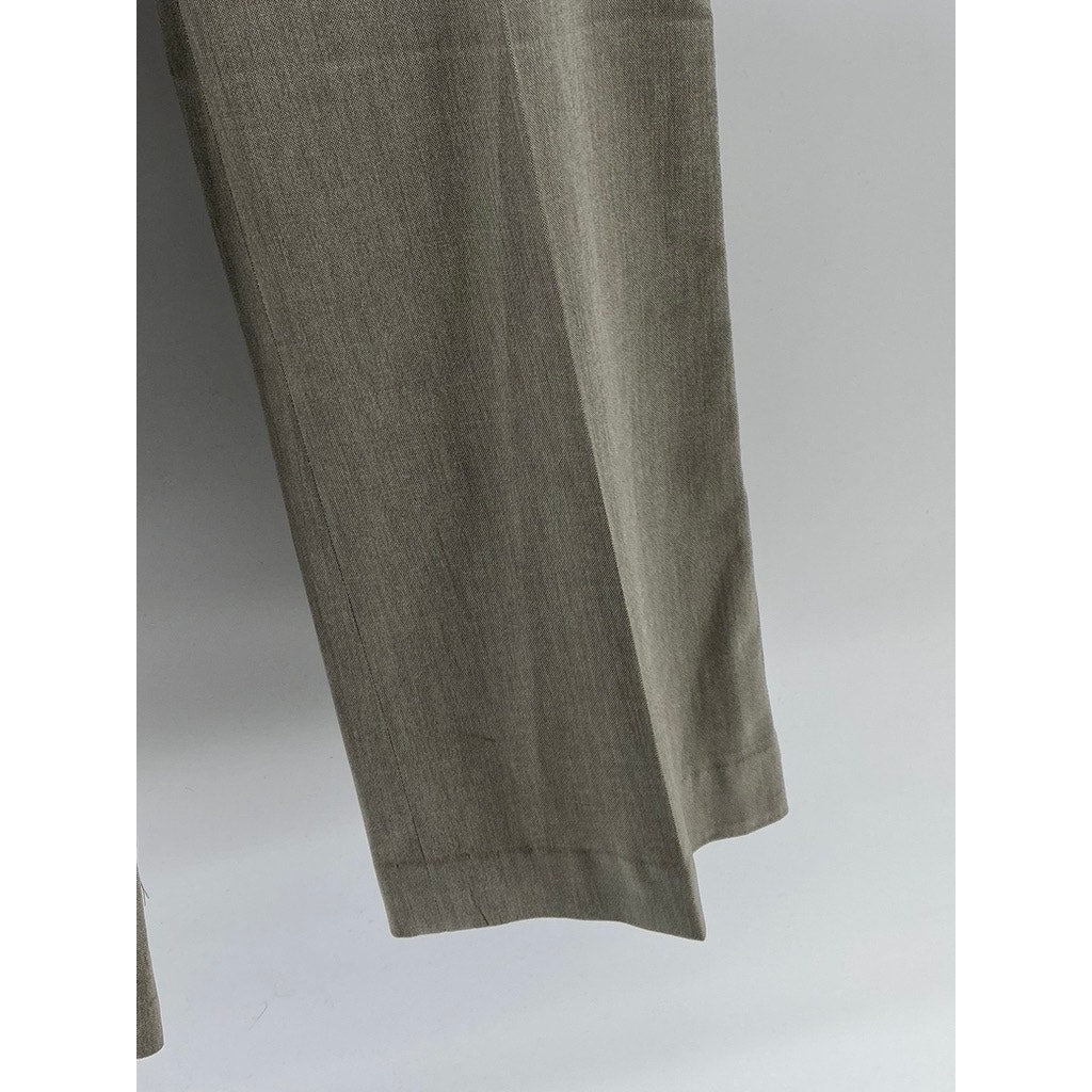 ANNE KLEIN Women's Vintage Beige Straight-Leg Regular-Fit Suit Pants SZ 6