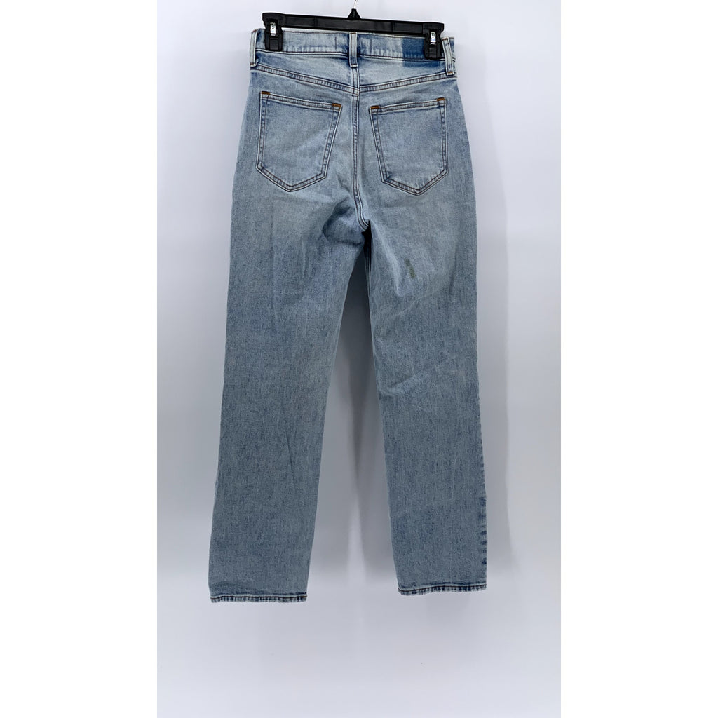 ABERCROMBIE & FITCH Women's Blue Ultra High Rise The Ankle Straight Jeans SZ25/0