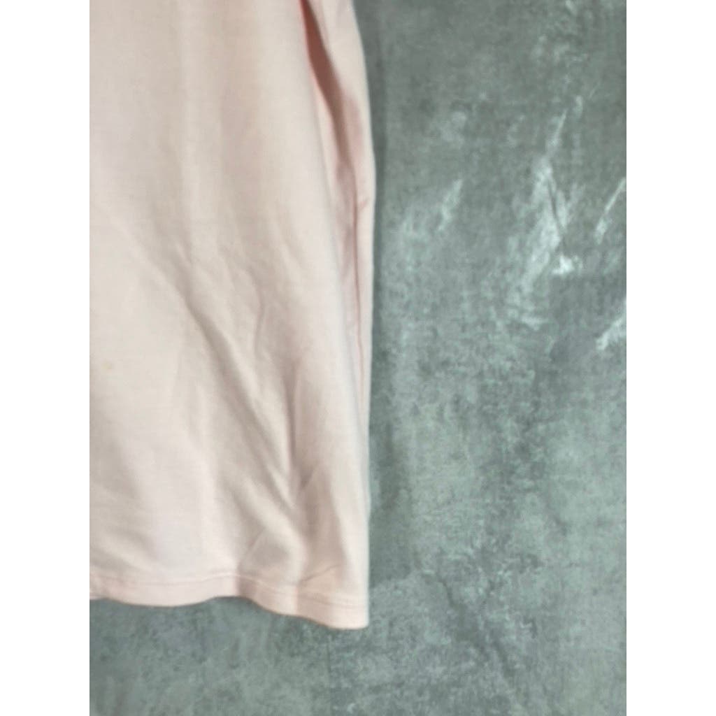 TOMMY HILFIGER Women's Light Pink Sport Short Sleeve Polo Shirt SZ XL