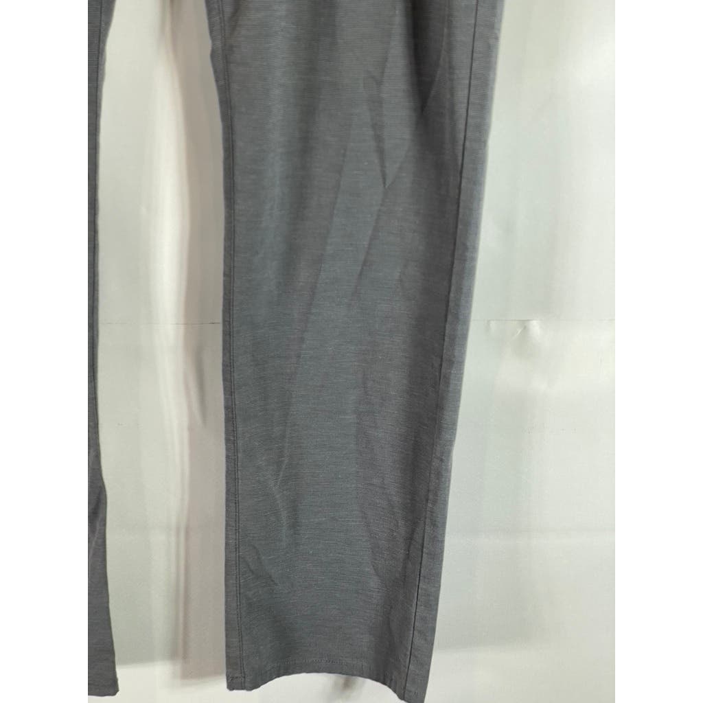 TRAVIS MATHEW Men's Grey Regular-Fit Five-Pocket Open To Close Golf Pants SZ 34