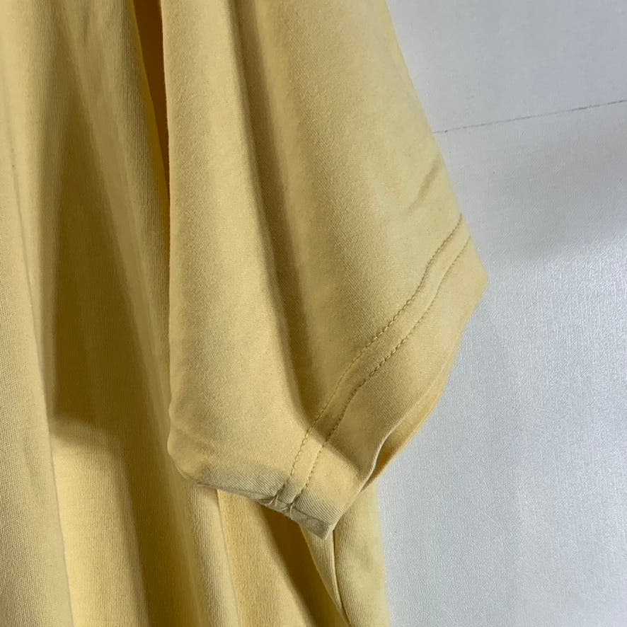 TASSO ELBA Men's Yellow Supima Cotton Short Sleeve Polo Shirt SZ XL