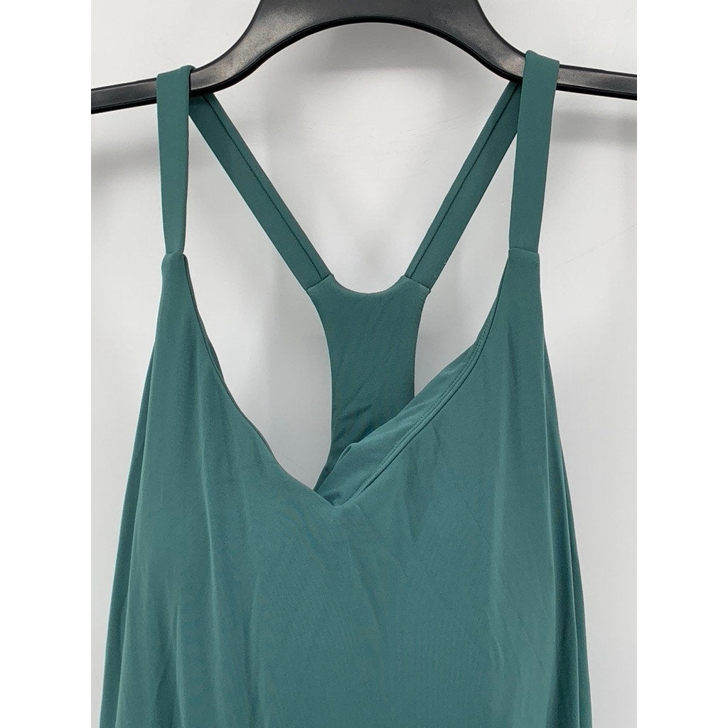 UNBRANDED Women's Plus Green Racerback Maxi Dress SZ 1X